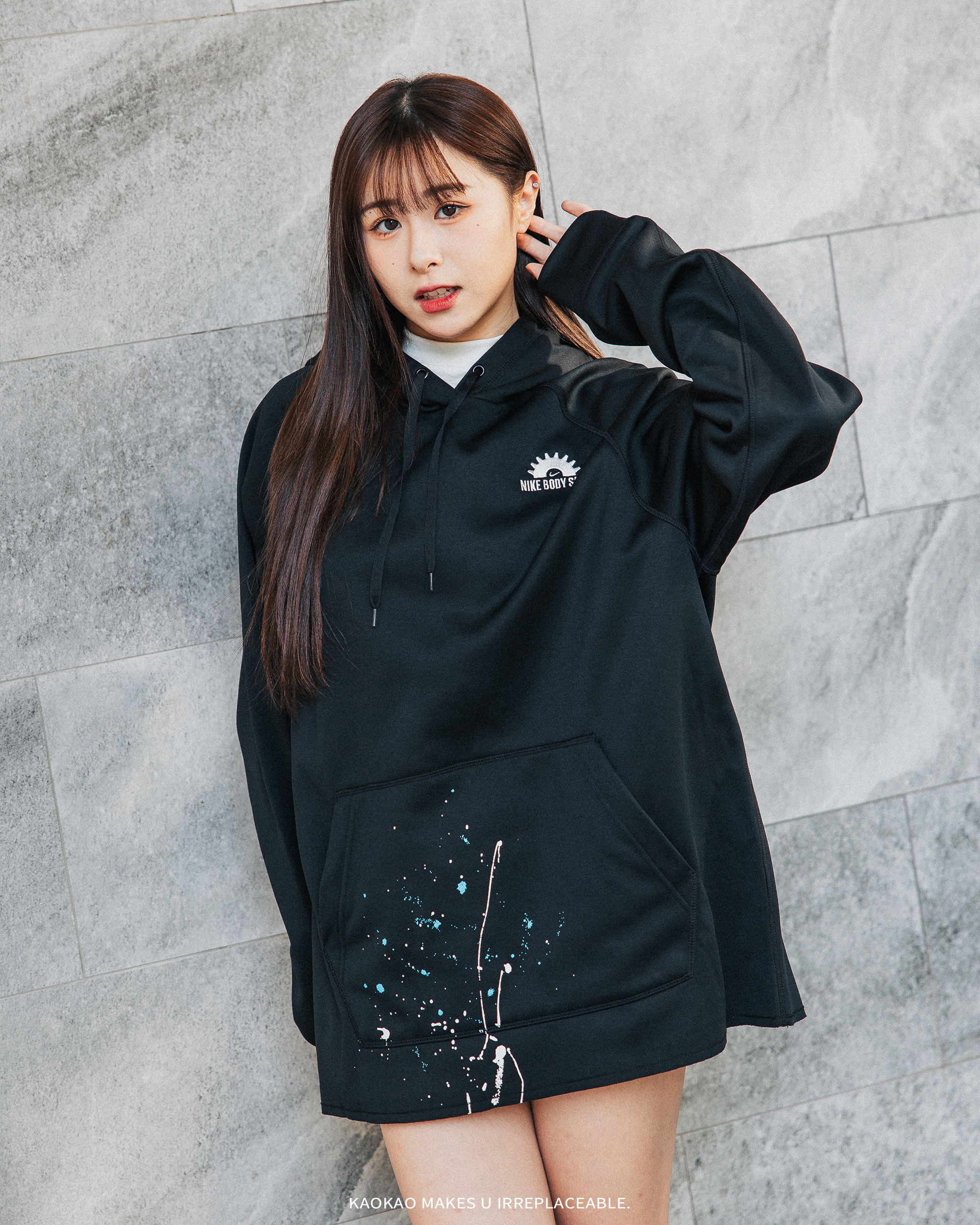 NIKE 純棉 潑墨帽T【DV9907-010】