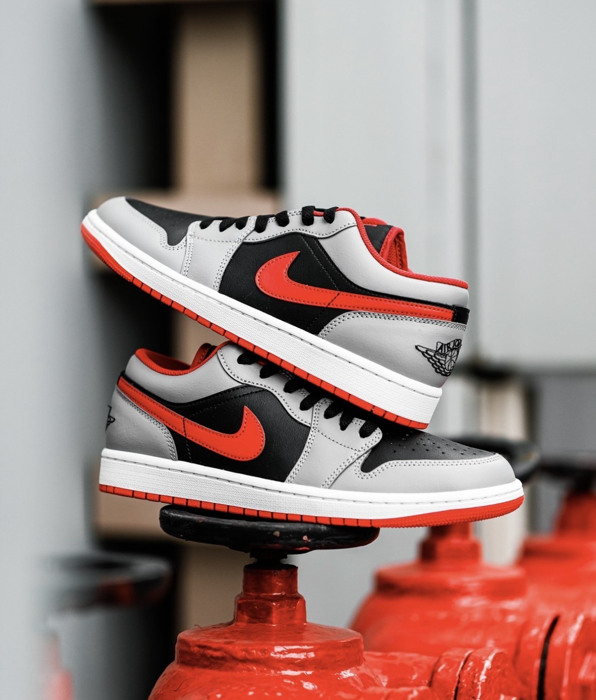 預購 NIKE Air Jordan 1 宇智波 灰黑 紅 喬丹 一代 男鞋