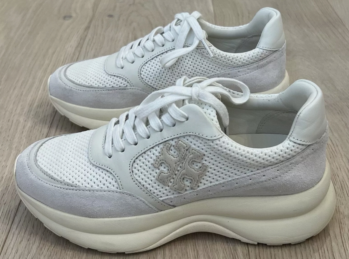 [S] TORY BURCH KICK TRAINER,WHITE, 145587-102 [FINAL SALE] (STB461)