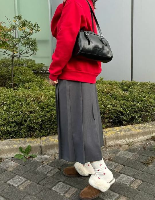 [現貨優惠] 靴下屋 m+kutsushitaya 迷你心形圖案短襪