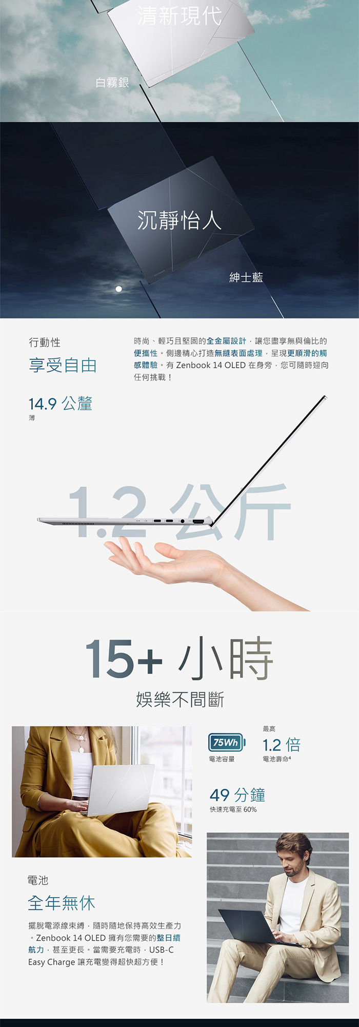 UX3405CA-0073S255H輕薄便攜