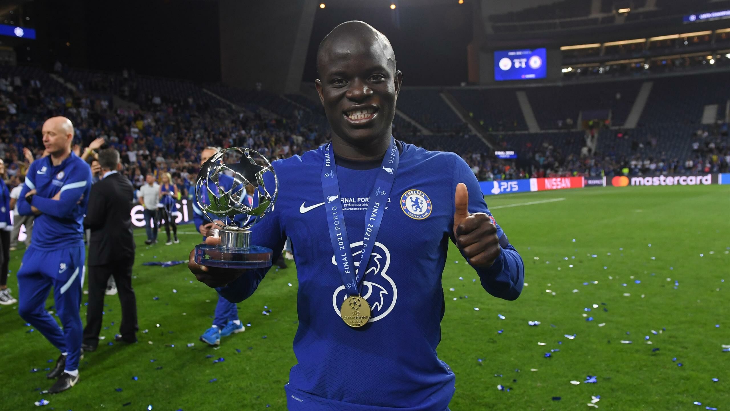 2020 Chelsea Champions League Home Shirt with 7 Kante