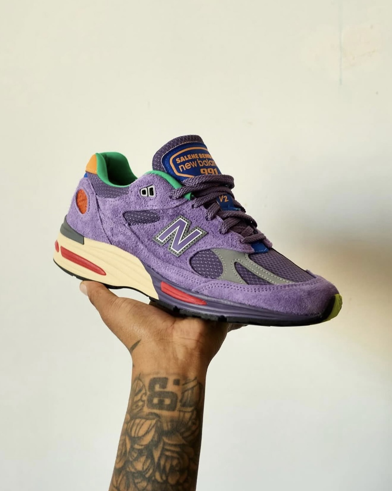 【Focus Store】預購 Salehe Bembury x New Balance 991v2 Made in England "Colors Be The Palette" 藍莓 U991SB2