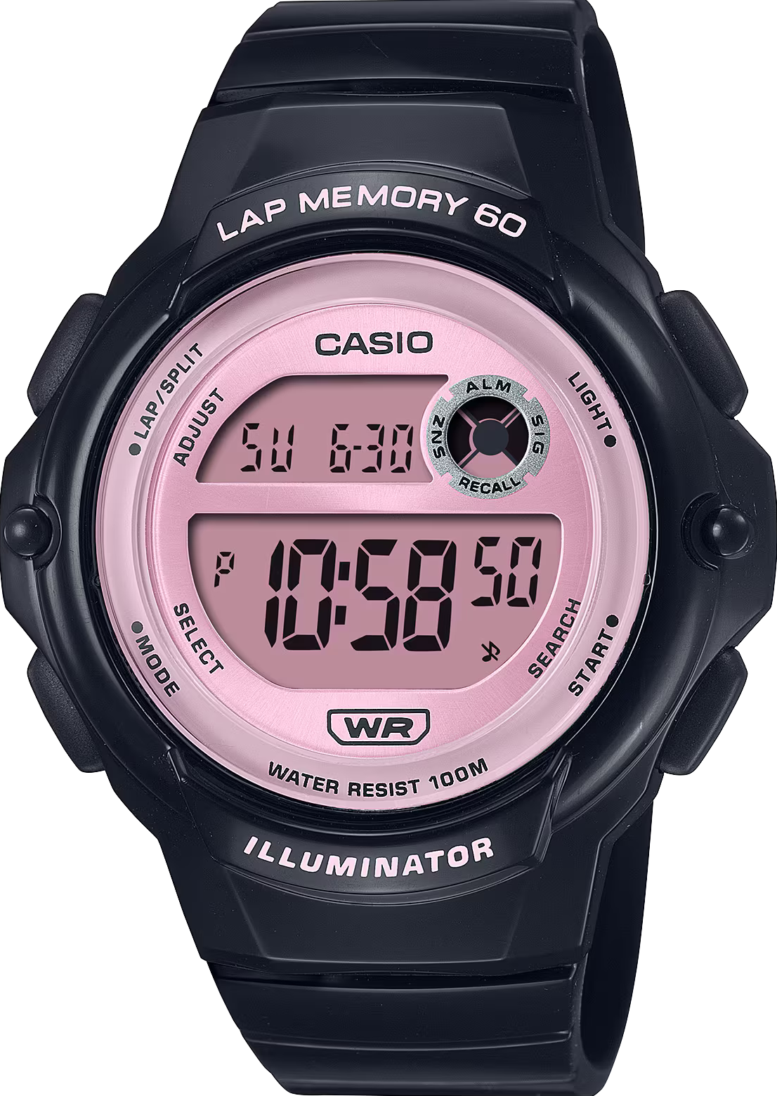 萬年鐘錶 - CASIO  卡西歐 簡潔跑步計時圈步電子錶  LWS-1200H-1A2V  錶徑 : 40.5mm