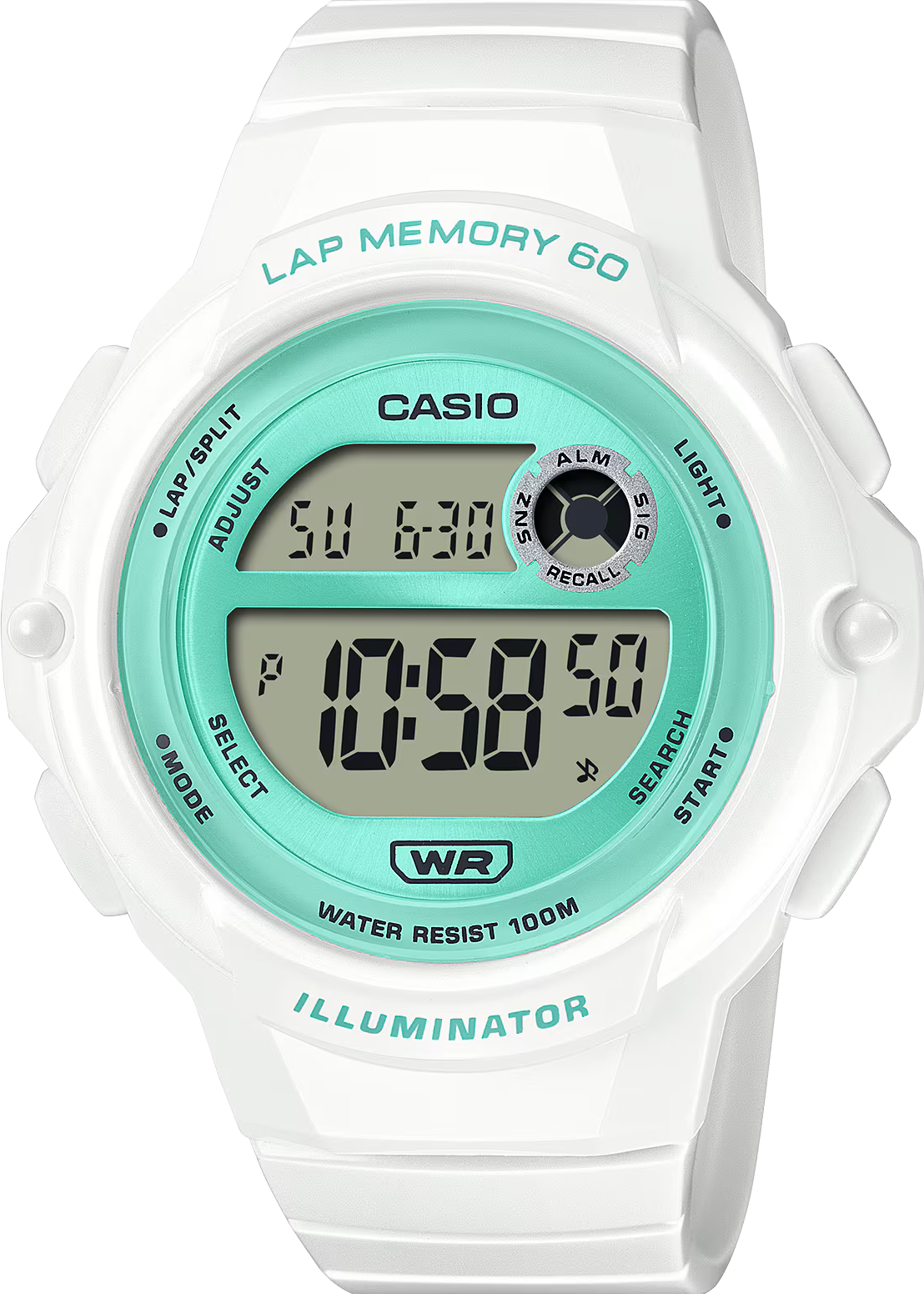 萬年鐘錶 - CASIO  卡西歐 簡潔跑步計時圈步電子錶  LWS-1200H-7A3  錶徑 : 40.5mm
