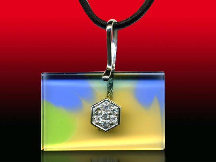 鹿港窯水晶琉璃|幸運之星銀飾項鍊 星運閃耀福氣滿盈開運納福