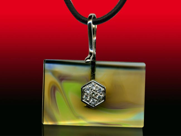 鹿港窯水晶琉璃|幸運之星銀飾項鍊 星運閃耀福氣滿盈開運納福