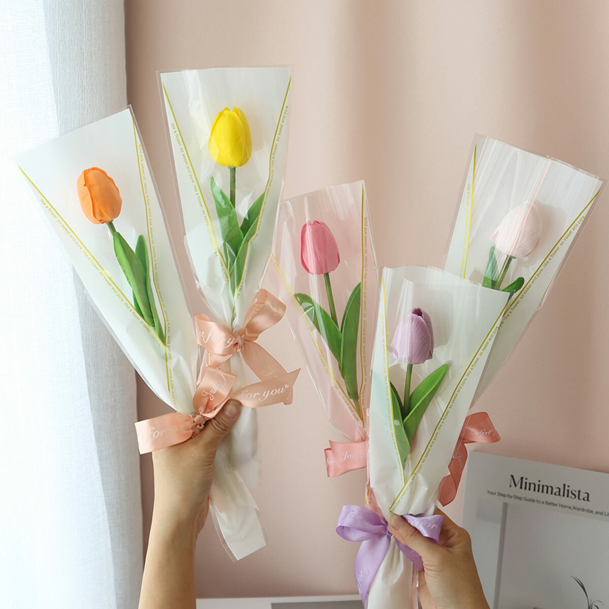 F01｜單支香氛鬱金香花束