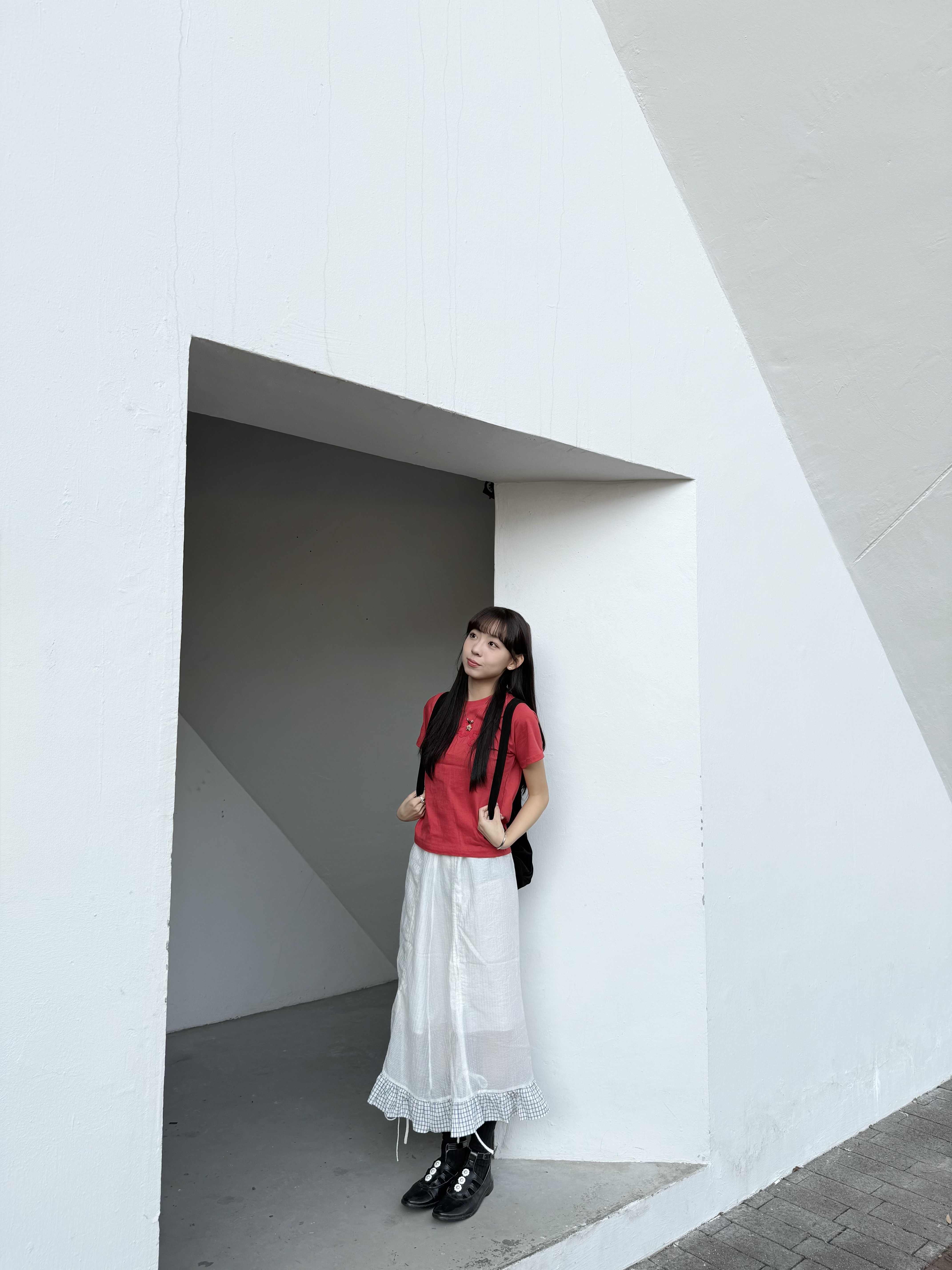 拼格仔荷葉邊邊Sk 可束束！