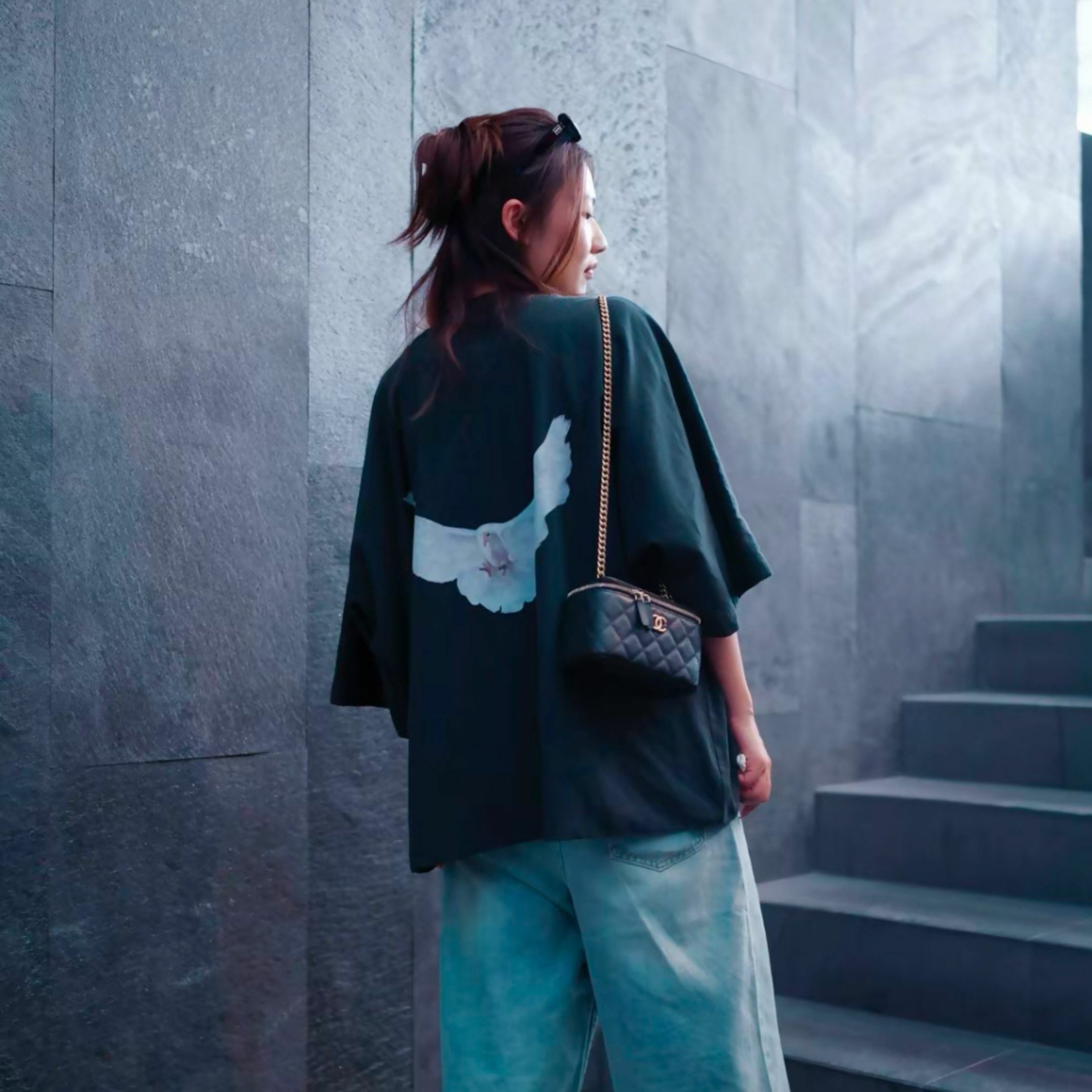 NICEDAY 代購 服飾 YEEZY GAP X Balenciaga 三方聯名 巴黎世家 Dove No Tee 聯名 五分 短袖 黑色