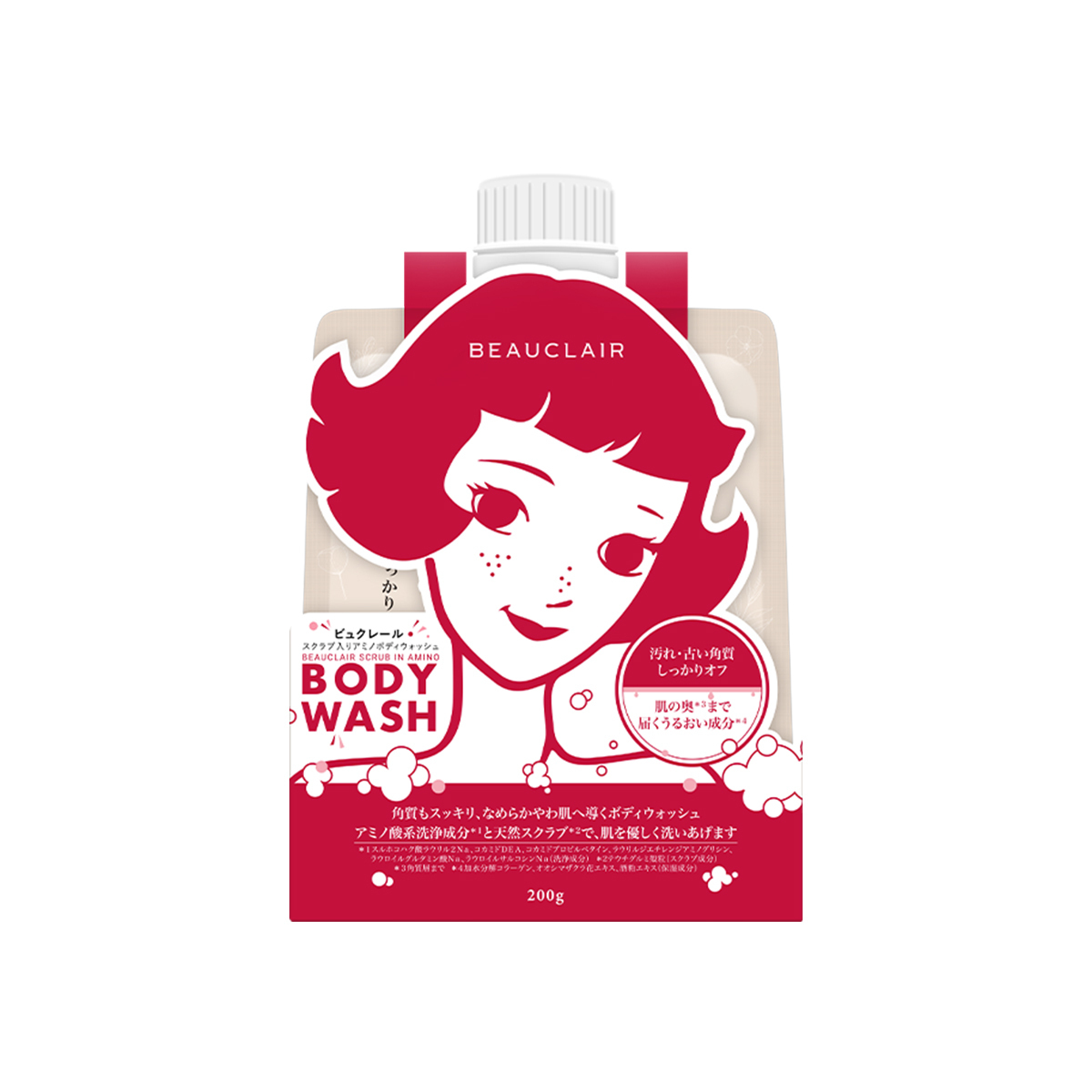 BEAUCLAIR 酒粕雪鹽身體磨砂 (200g) (EXP:2027.09)