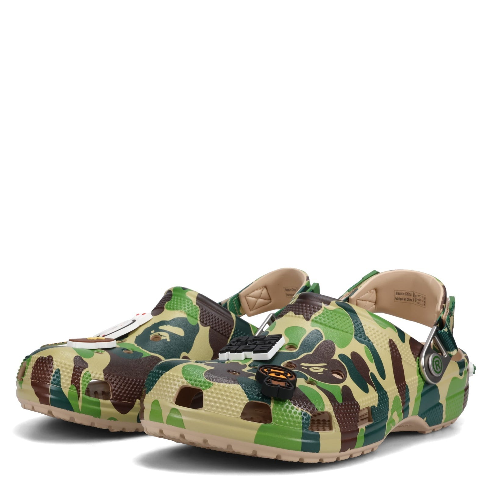 2025SS A BATHING APE BAPE CROCS CLASSIC CLOG 聯名 綠迷彩 拖鞋 現貨 209627-212