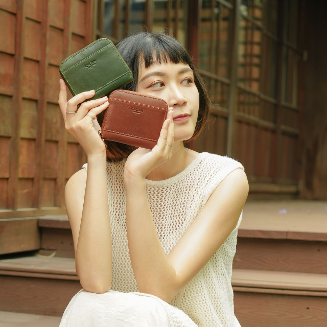 拱形拉鍊零錢包-四色(075220)