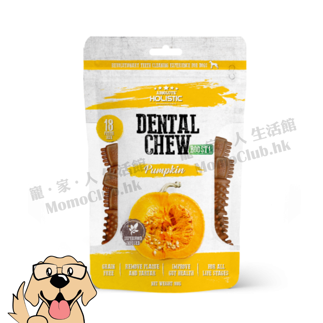 Absolute Holistic - 無穀潔齒骨 BOOST 2.5" 18支裝 (南瓜口味) [犬用]