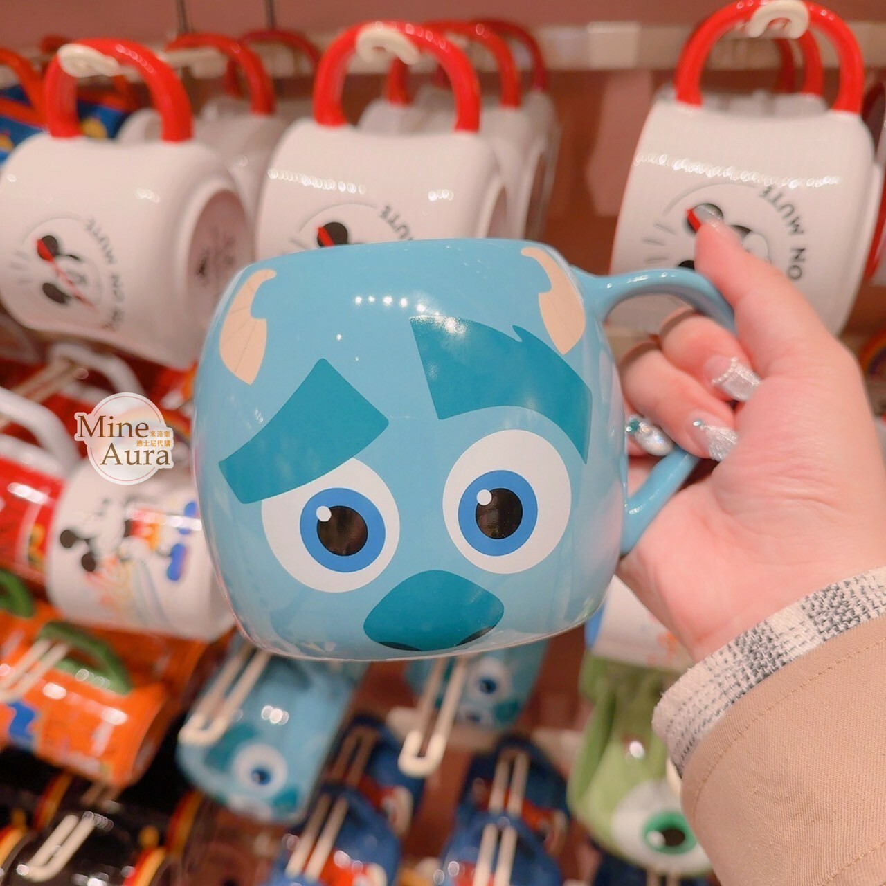 毛怪 蘇利文 Sullivan 大臉圖案 馬克杯 水杯 怪獸電力公司 Monsters, Inc. -香港迪士尼樂園