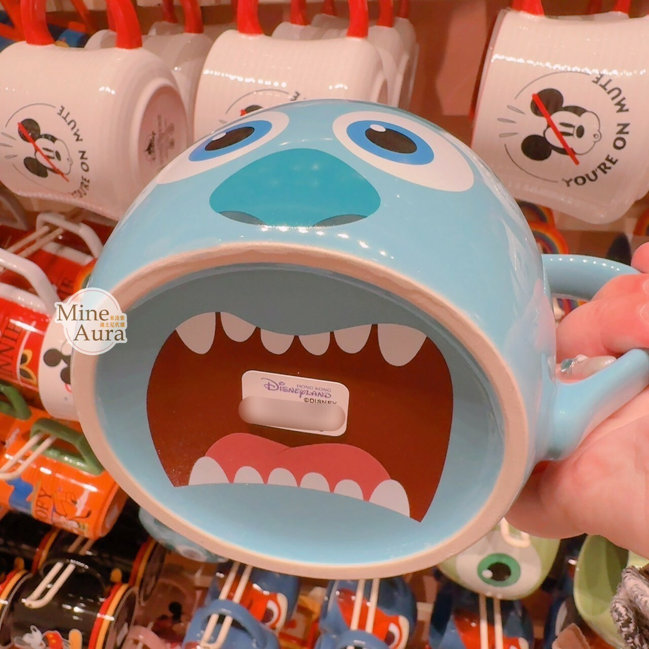 毛怪 蘇利文 Sullivan 大臉圖案 馬克杯 水杯 怪獸電力公司 Monsters, Inc. -香港迪士尼樂園