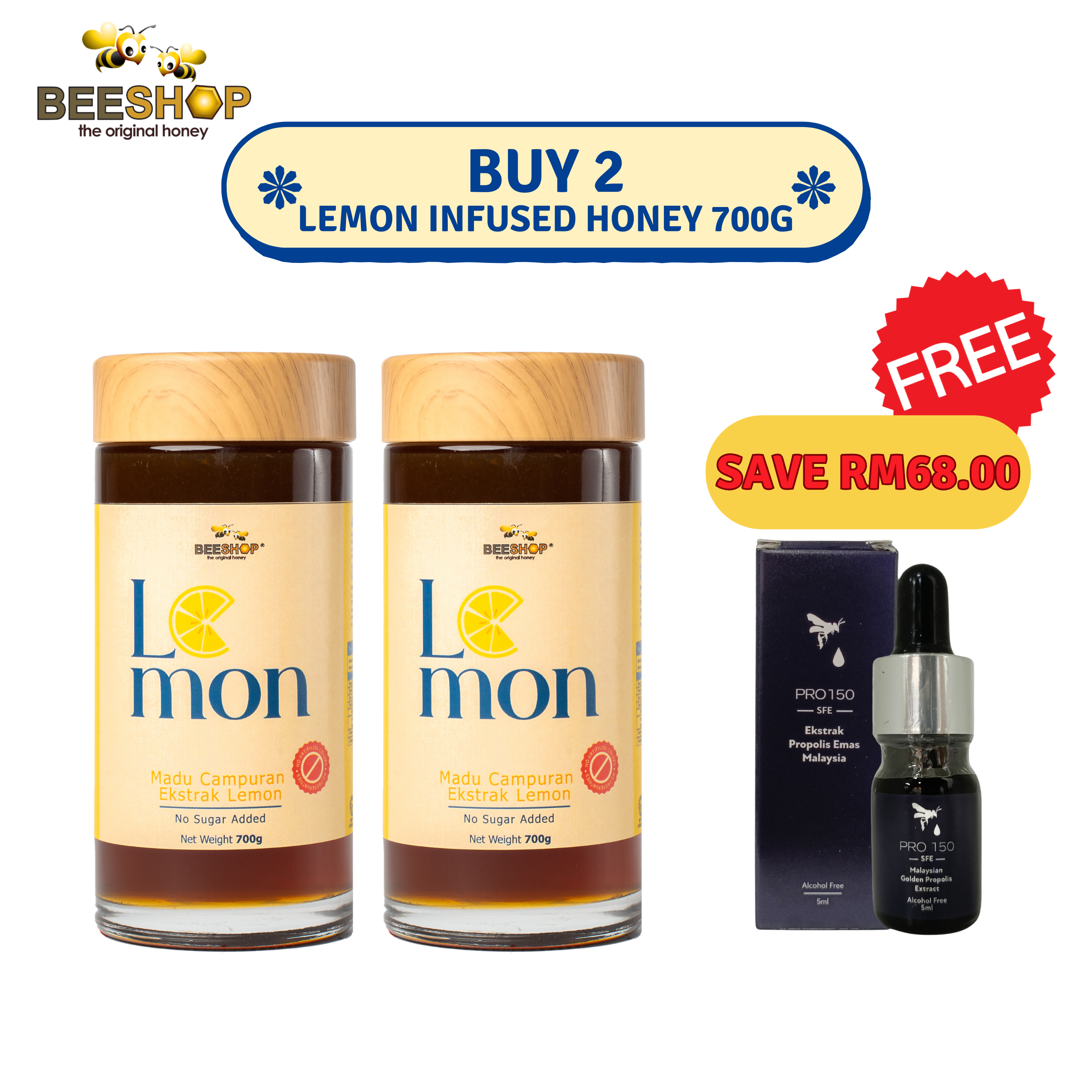 Package Lemon Honey (700g)