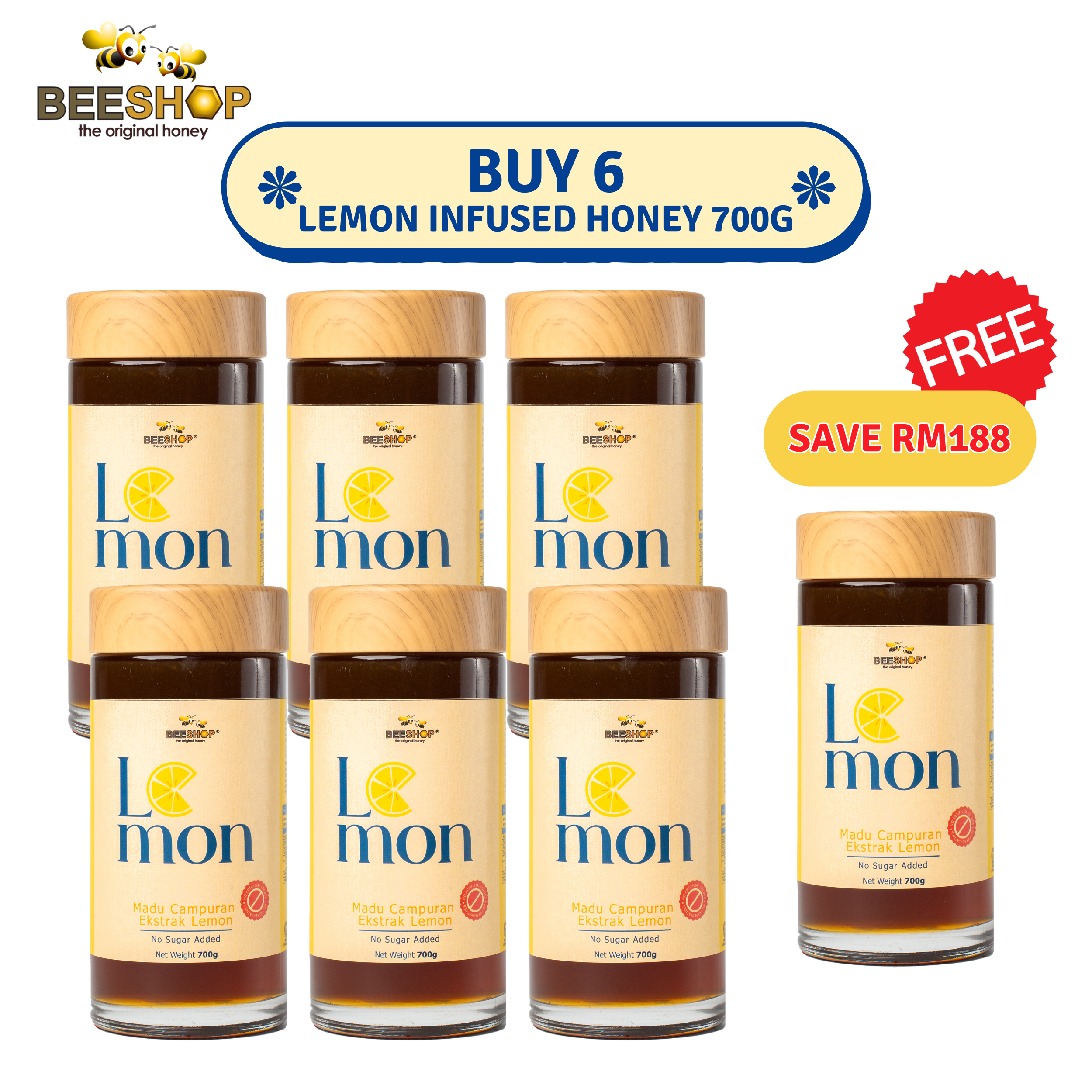 Package Lemon Honey (700g)