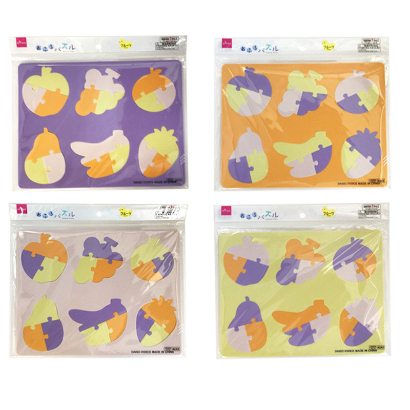 沐浴拼圖玩具/水果