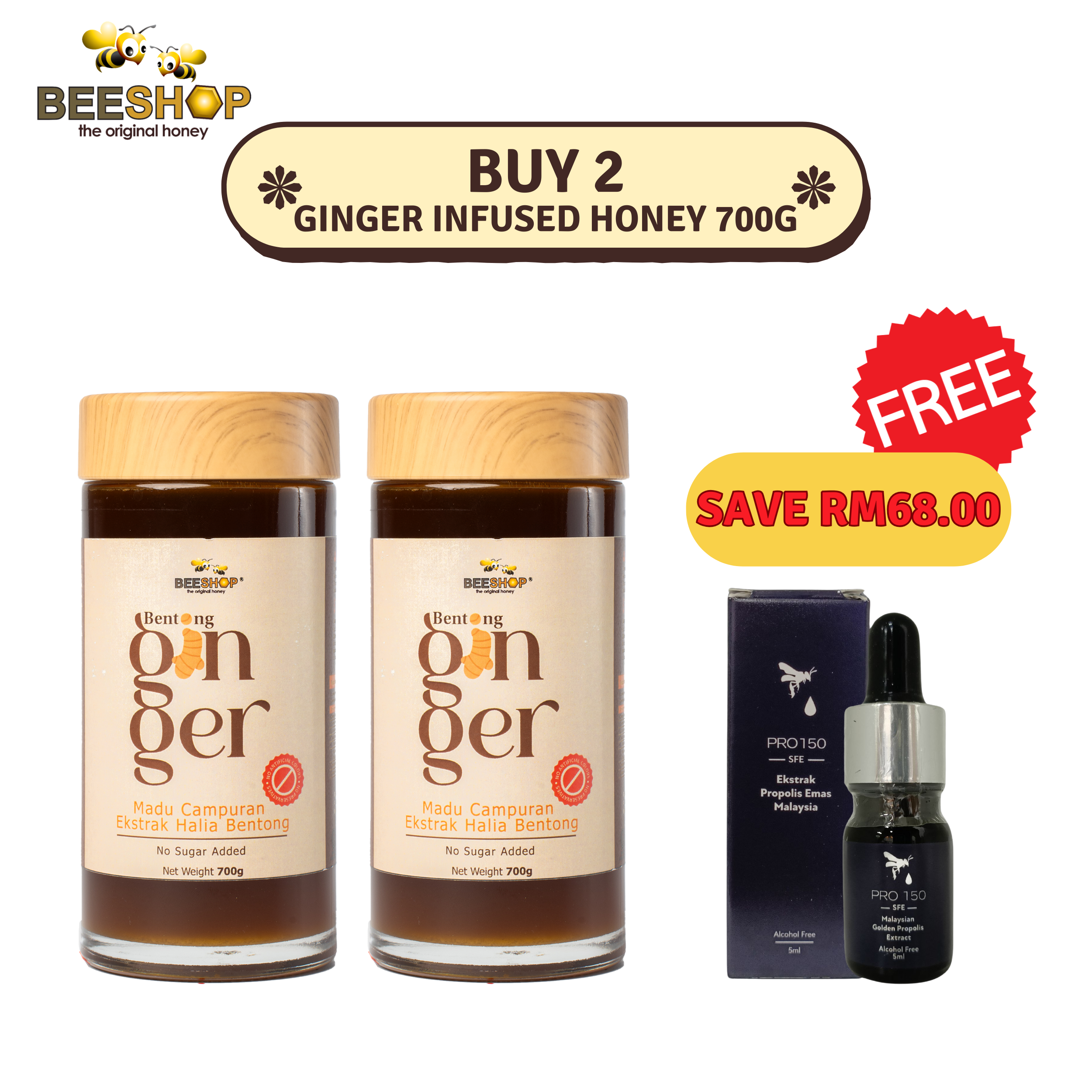 Package Ginger Honey (700g)