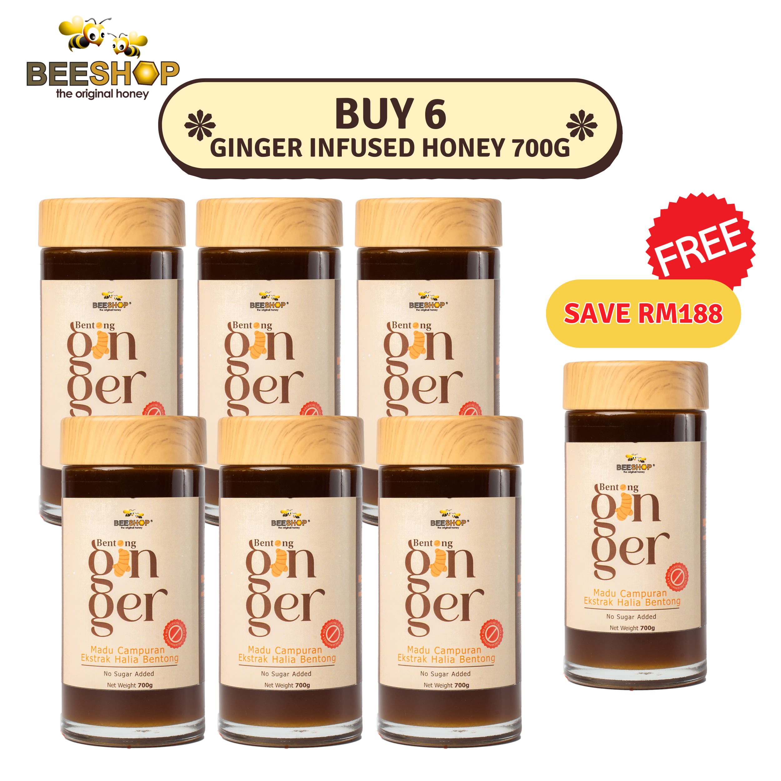 Package Ginger Honey (700g)