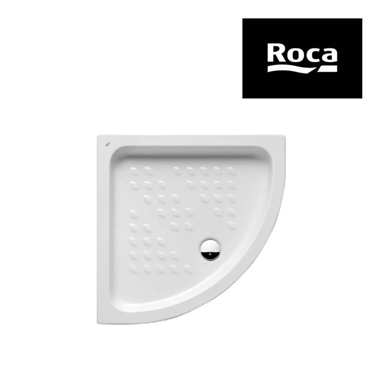 Roca Italia Angular 3740HM000 + 914120 Vitreous china shower tray with waste