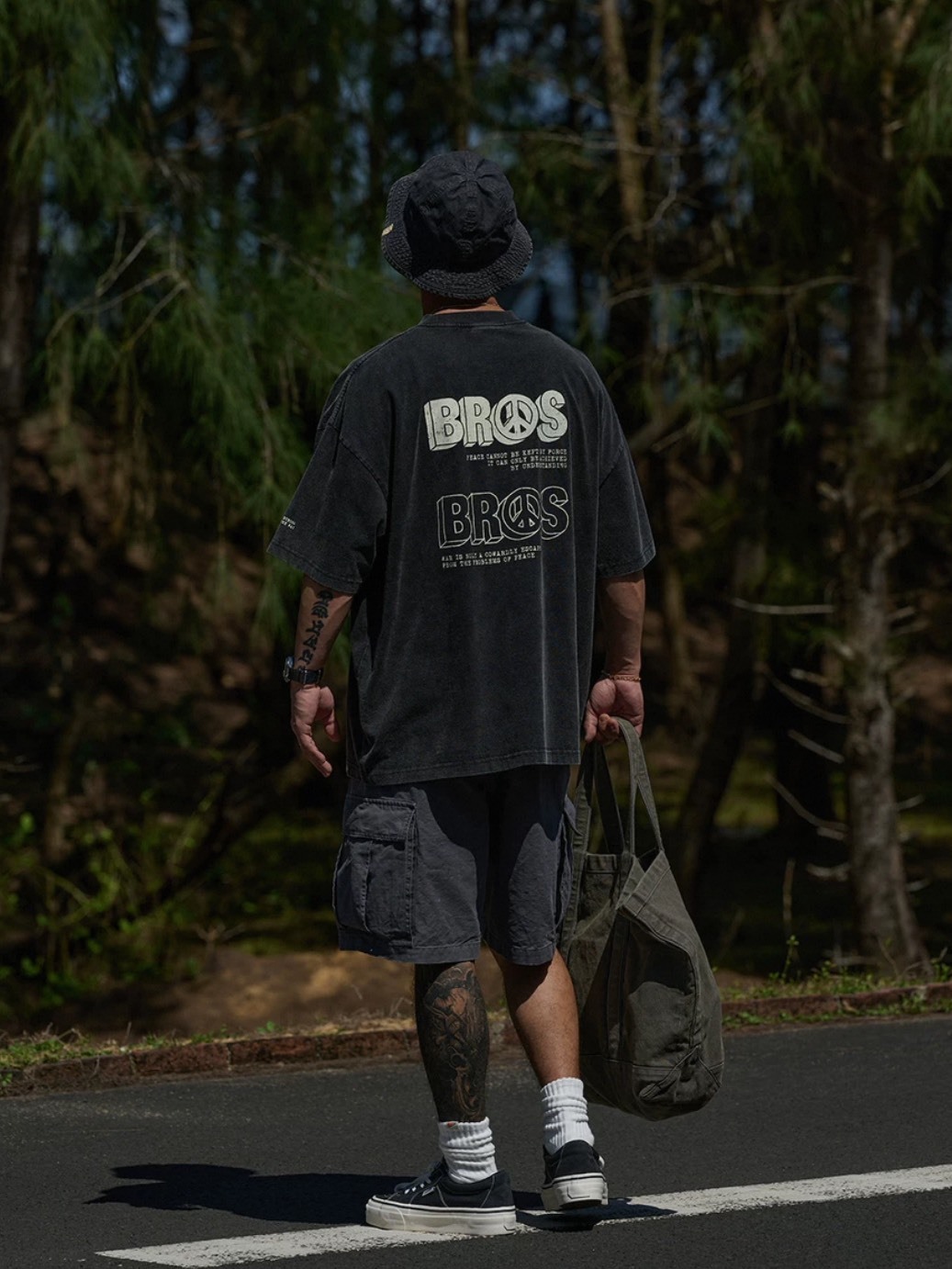 #預購 Broshood 25SS 日系寬鬆 圓領休閒 印花logo短袖 三色