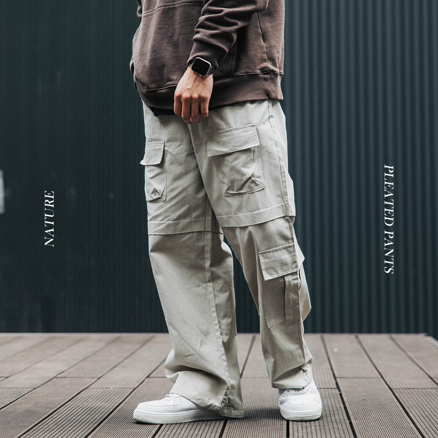 NATURE男裝山系戶外 多口袋工裝褲 L2268