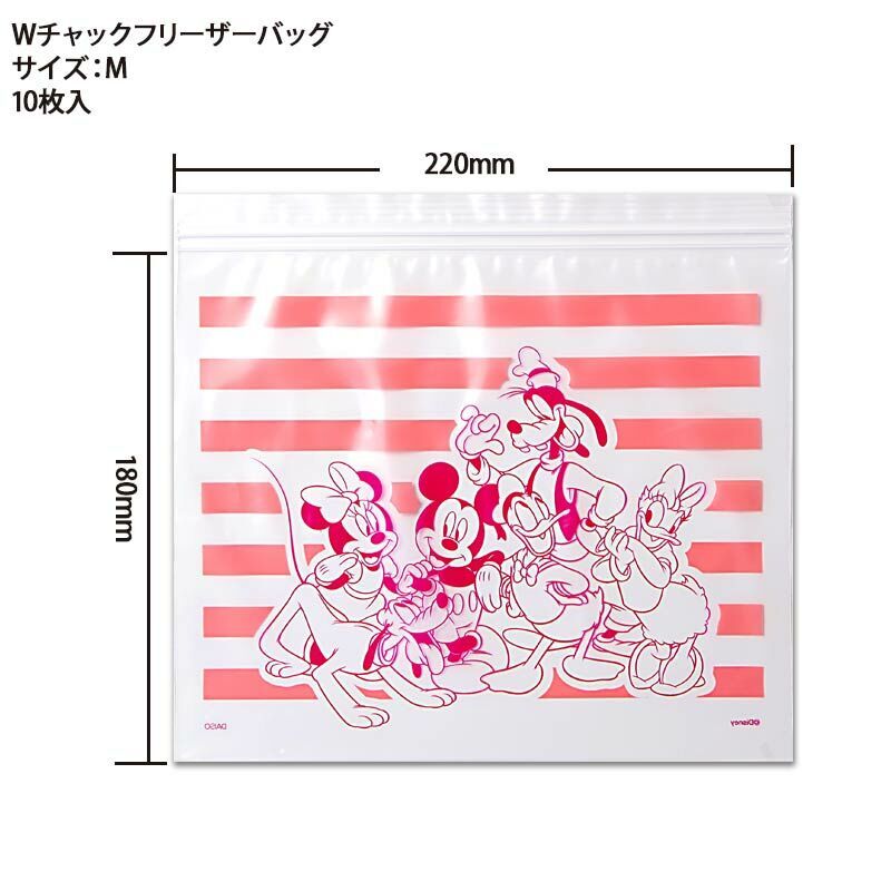 冷凍夾鏈袋/迪士尼 M 10入 22×18cm