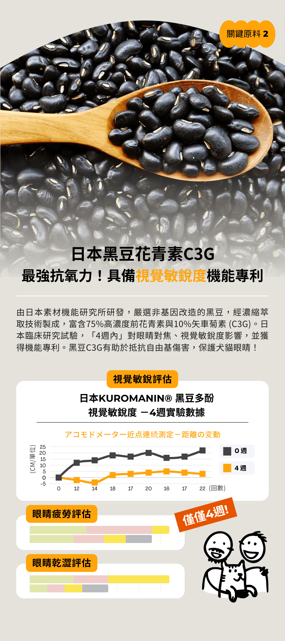 葉黃素關鍵成分2日本黑豆C3G