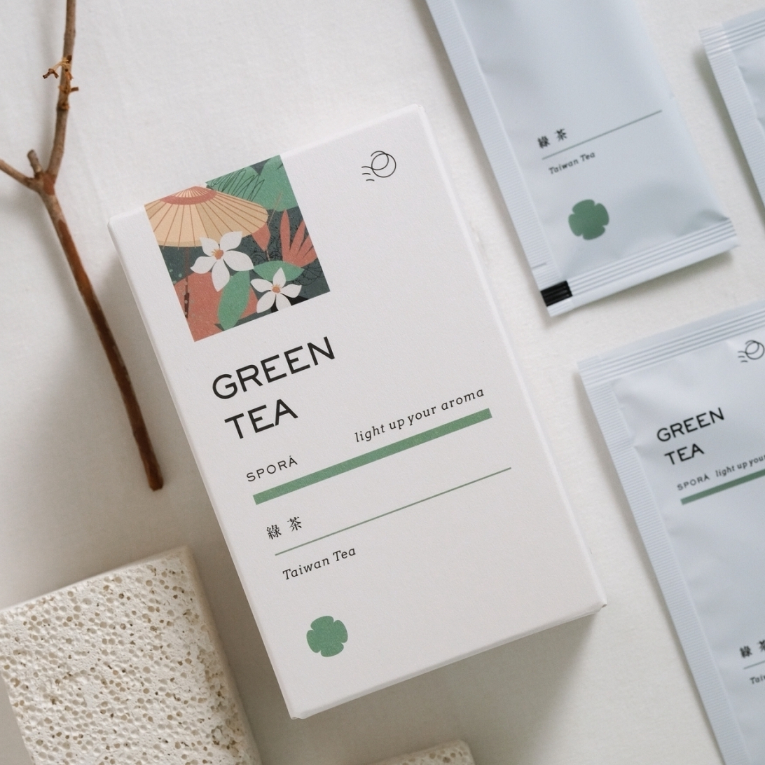 【泊露茶事】清爽綠茶包盒 (12包)