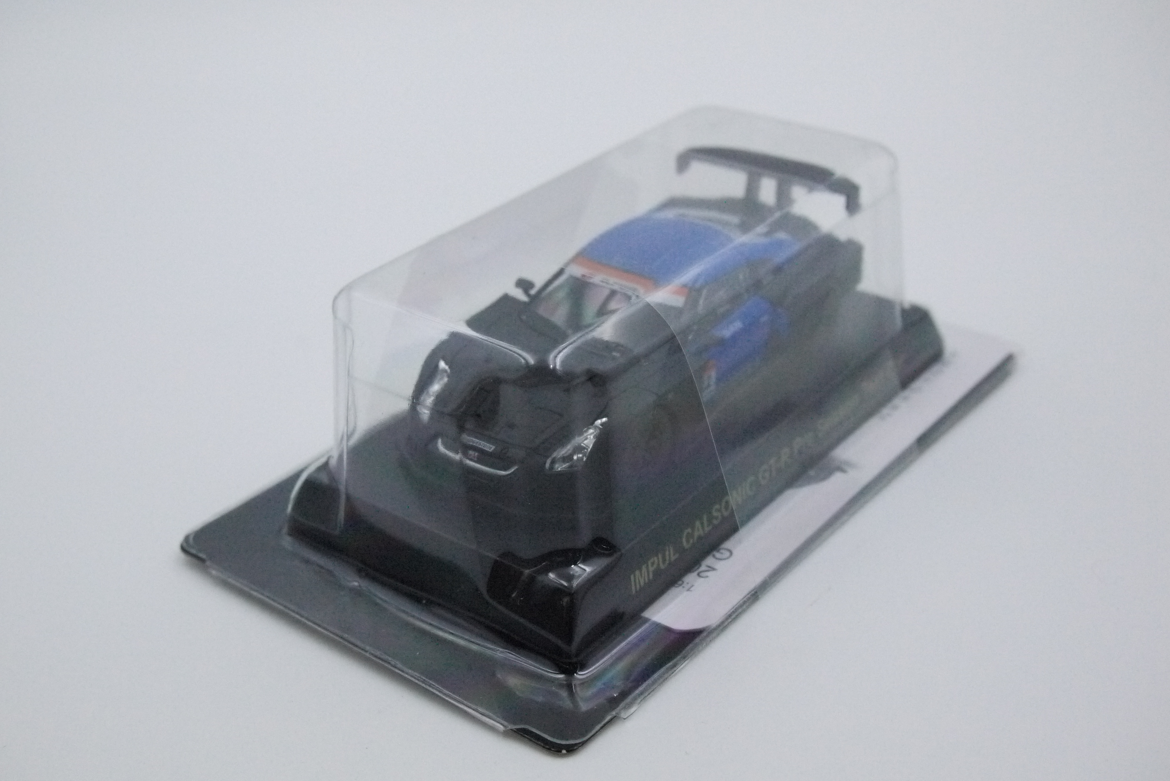 KYOSHO IMPUL CALSONIC GT-R PRE SEASON TEST CAR #12 BLUE AND BLACK