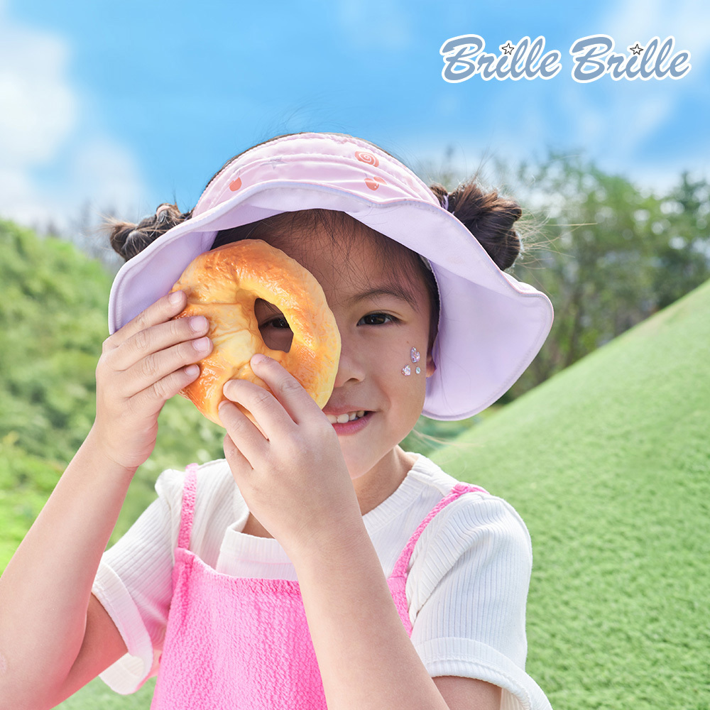 【Brille Brille】貝殼系列 The SeaShell UPF50+ 防曬雙面中空帽 - 繽紛跳跳糖