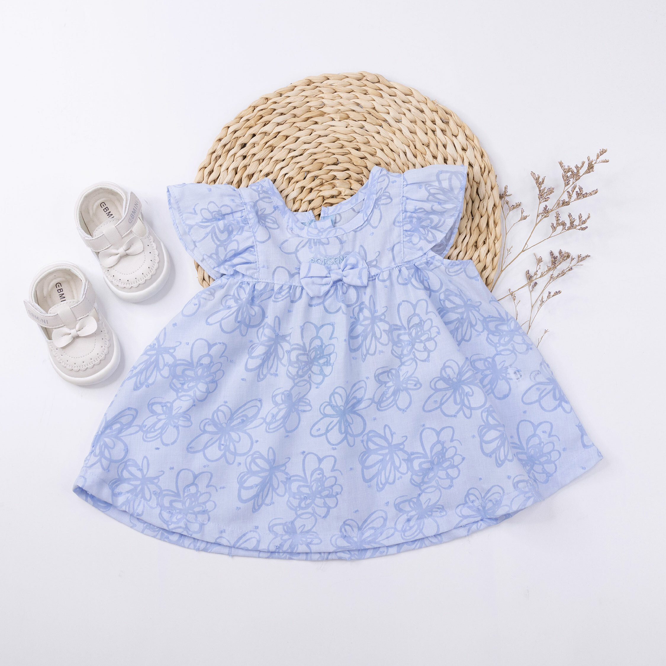 波紳士【12046】甜甜蝴蝶結滿版花花上衣＊二色