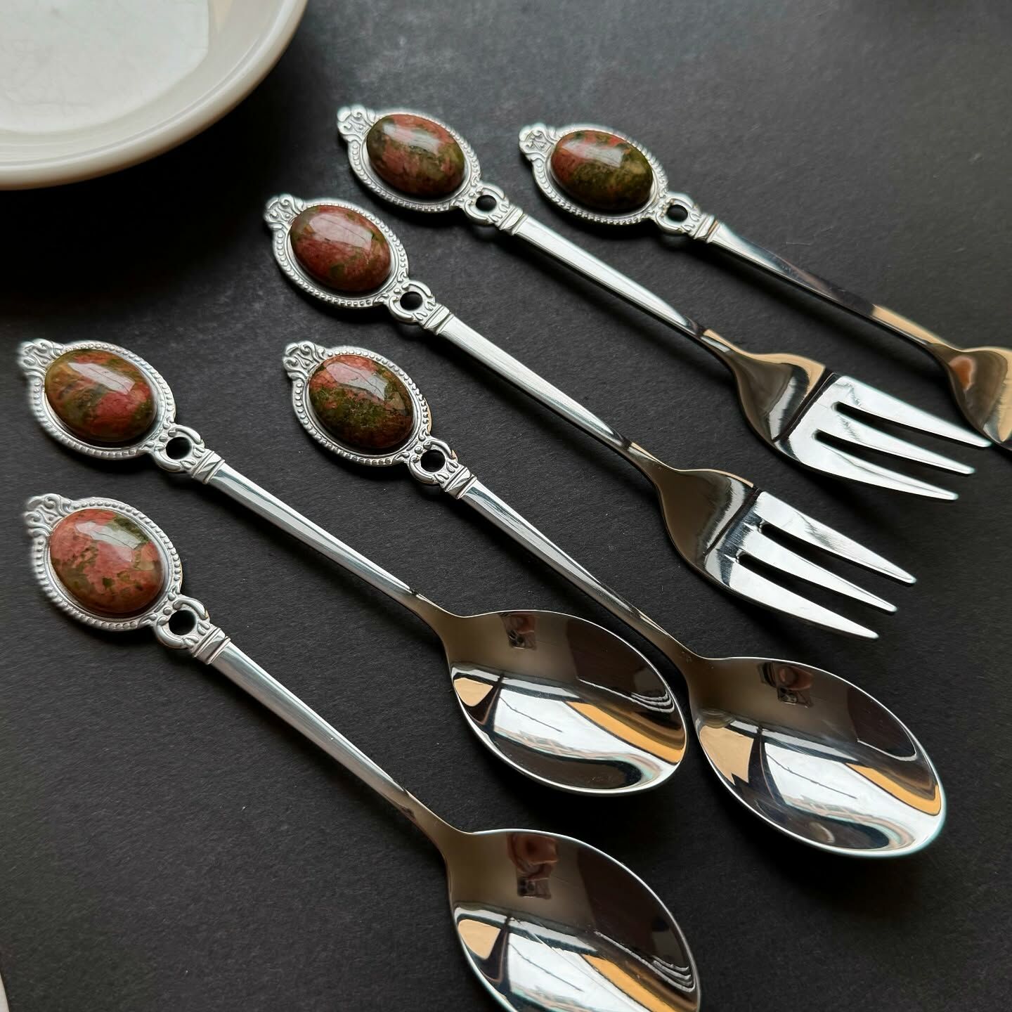 [原石] 花綠寶 不銹鋼餐具 叉子、湯匙