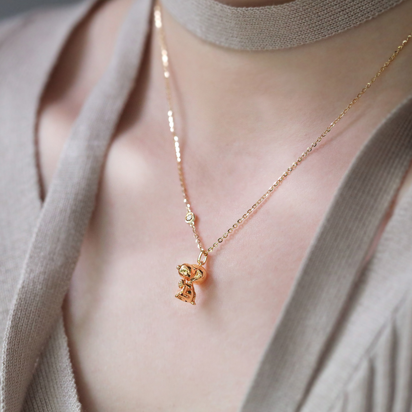 SNOOPY｜夢想飛行 — 3分鑽石項鍊