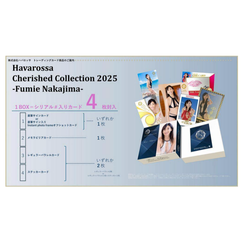 R18＋ 中島史恵 トレーディングカード HAVAROSSA CHERISHED COLLECTION 2025