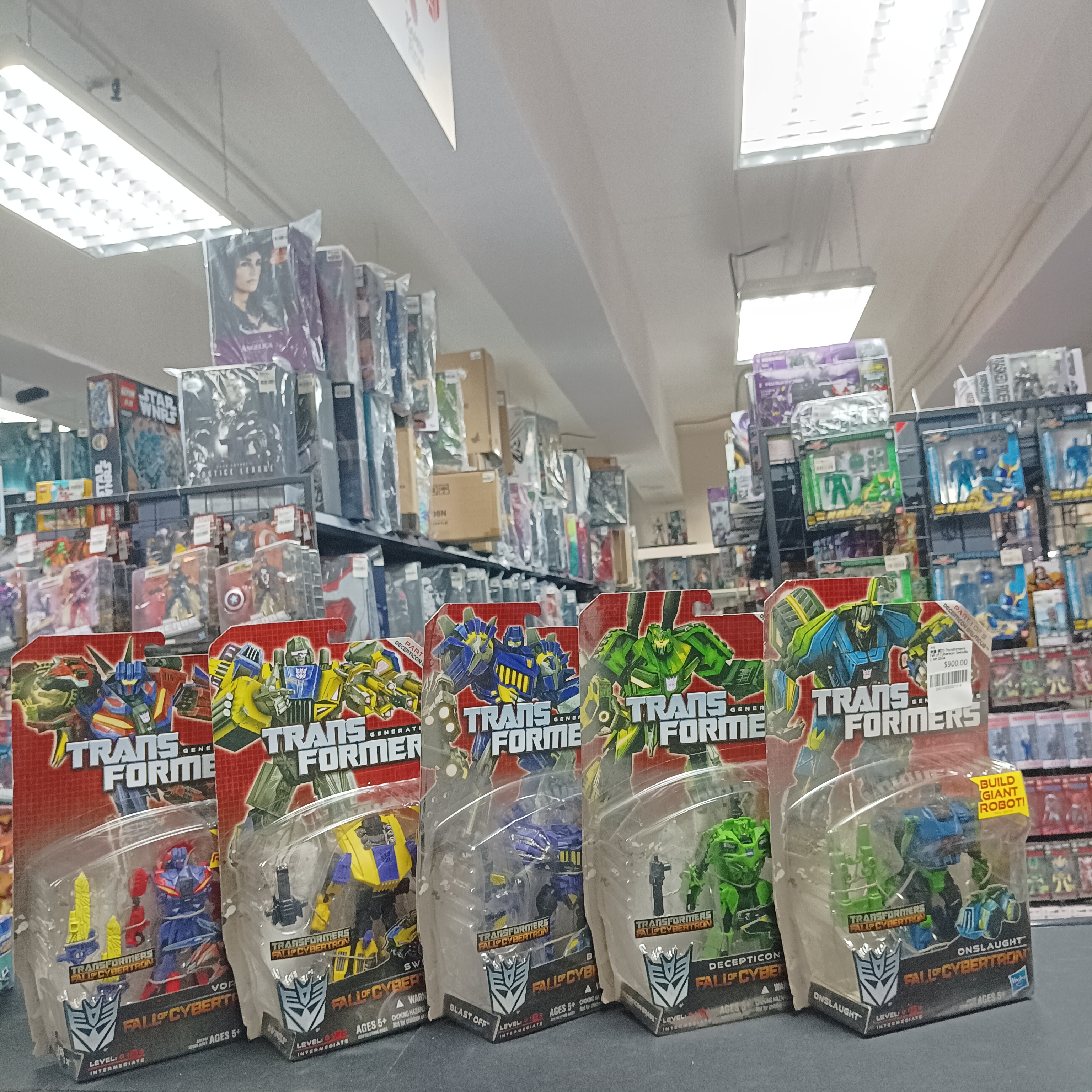 寄賣-其它-Transformers Fall of Cybertron Swindle 1 set 5box