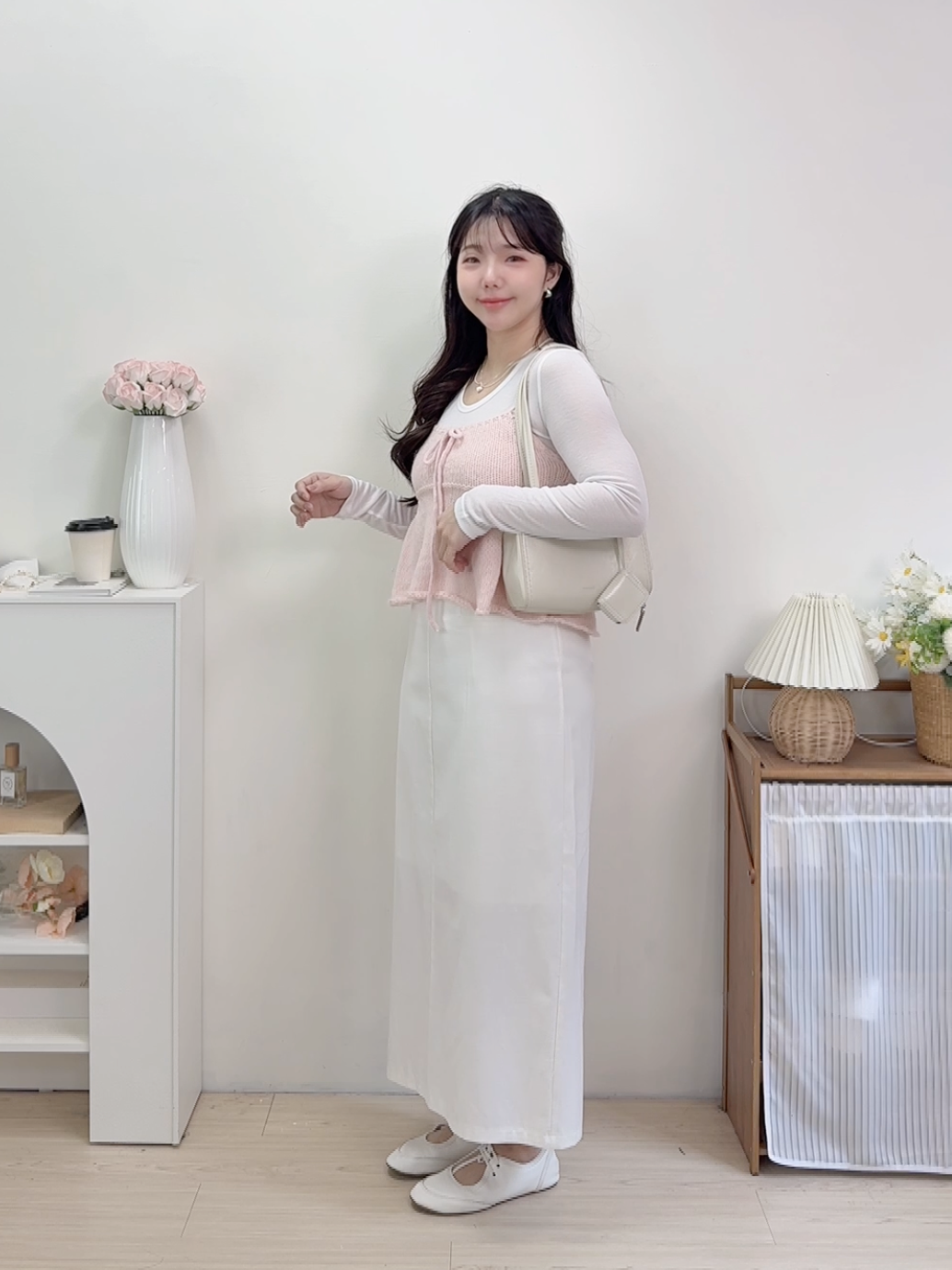 S~XL天絲竹節棉直筒長裙