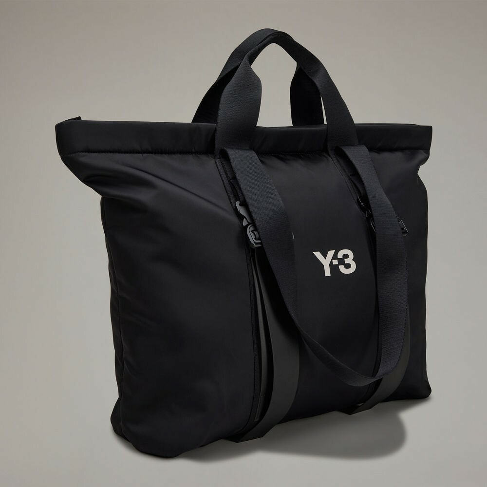【 Y-3 SHOPPER 單肩購物包 -黑 】