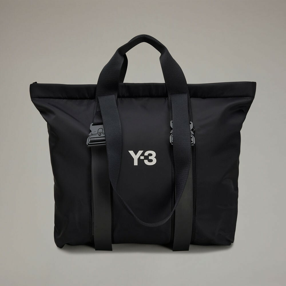 【 Y-3 SHOPPER 單肩購物包 -黑 】