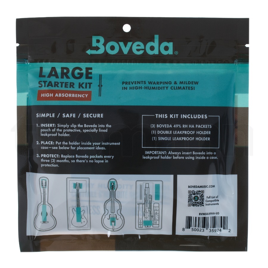 BOVEDA Boveda 雙向濕度控制包組合 (大盒裝) 第 2 張圖片｜三峽吉他 / Bass