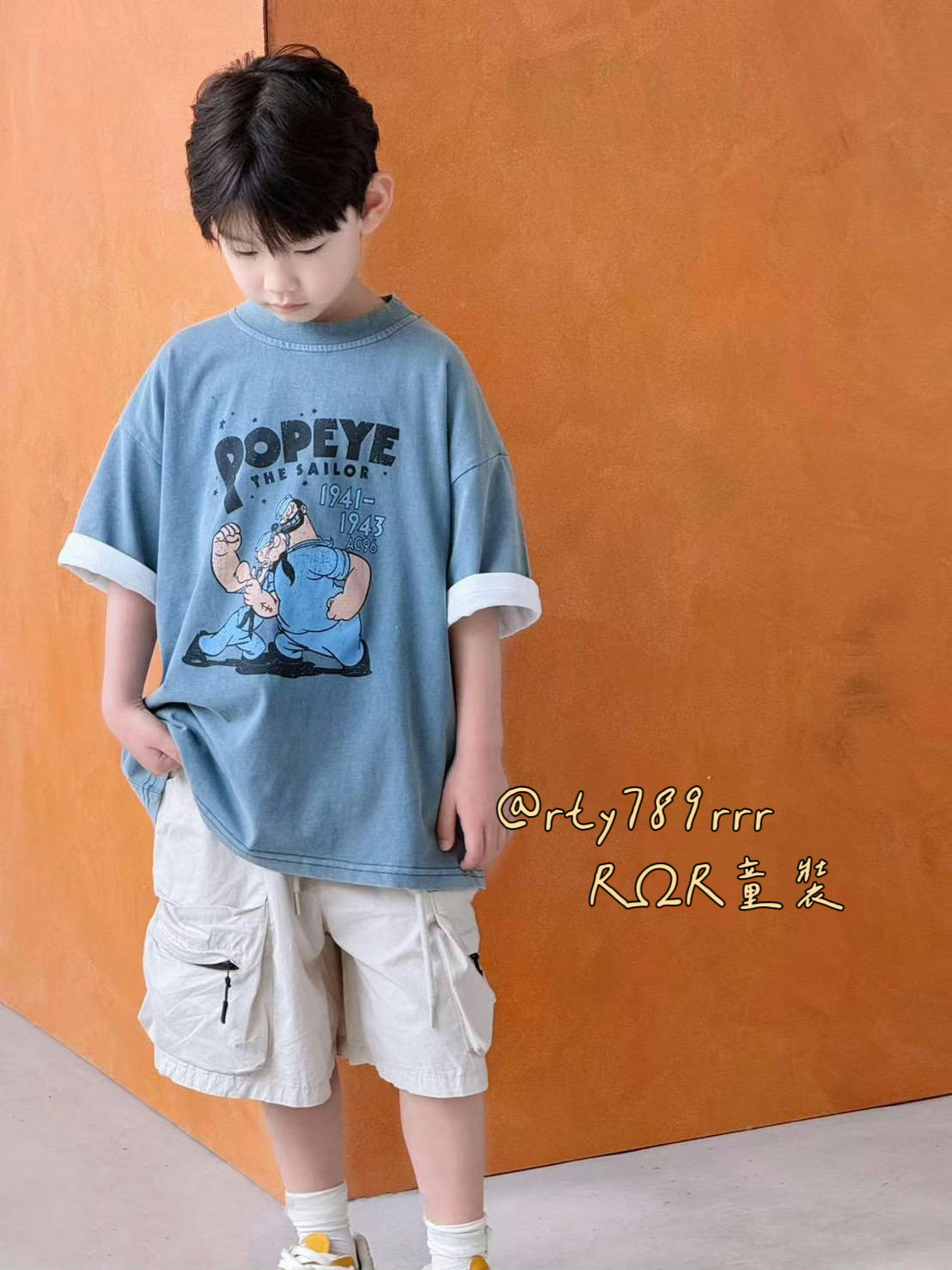 大力水手寬鬆短T