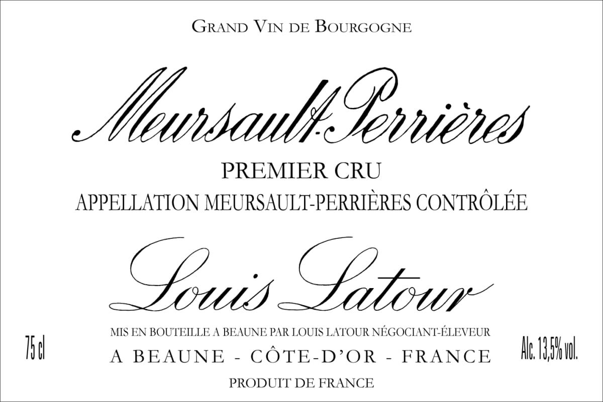 Louis Latour Meursault 1er Cru Perrieres 2020