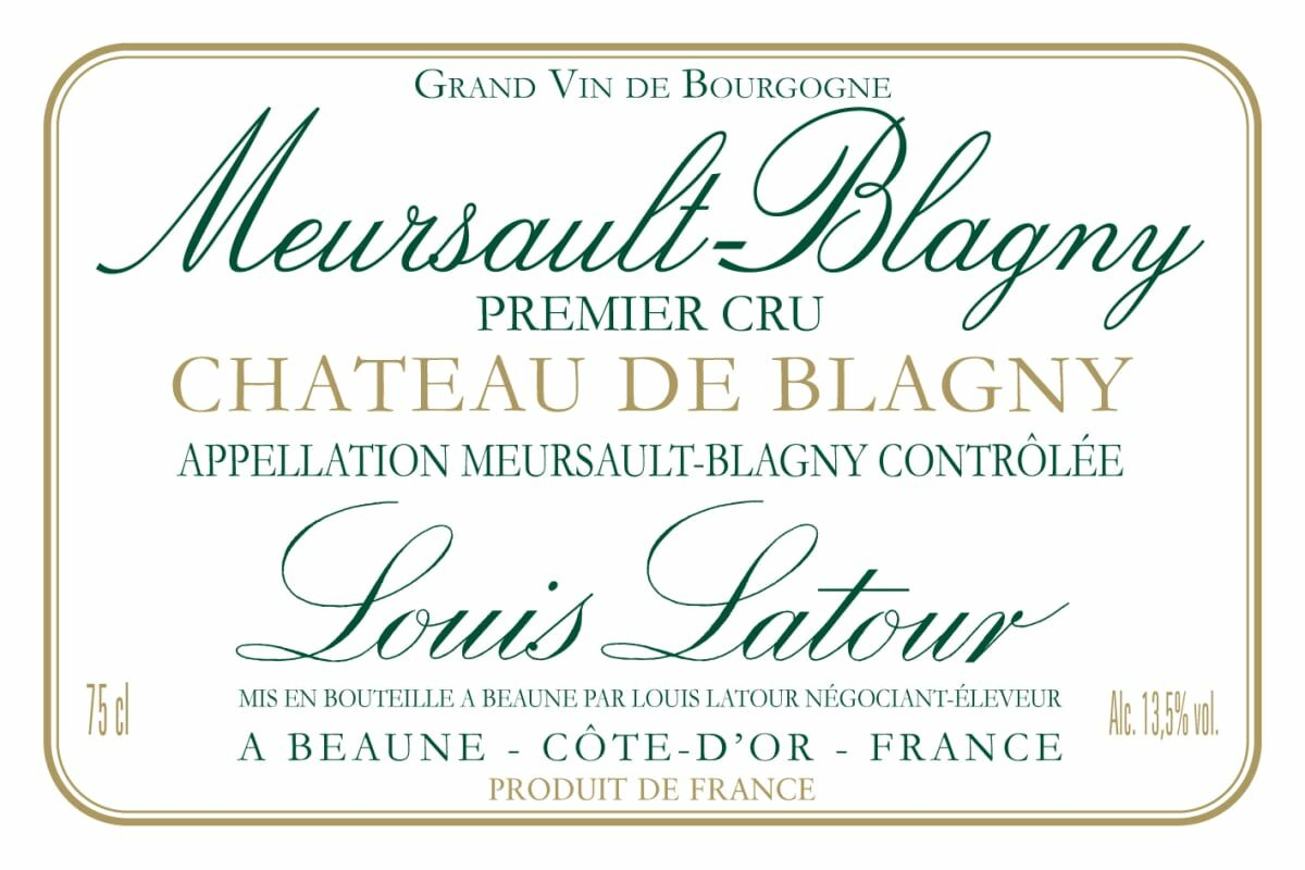 Louis Latour Meursault 1er Cru Chateau de Blagny 2020 (WS92)