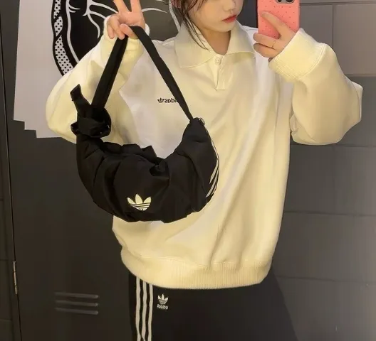 ADIDAS 皺摺牛角包 手提/斜孭/側孭 3WAYS