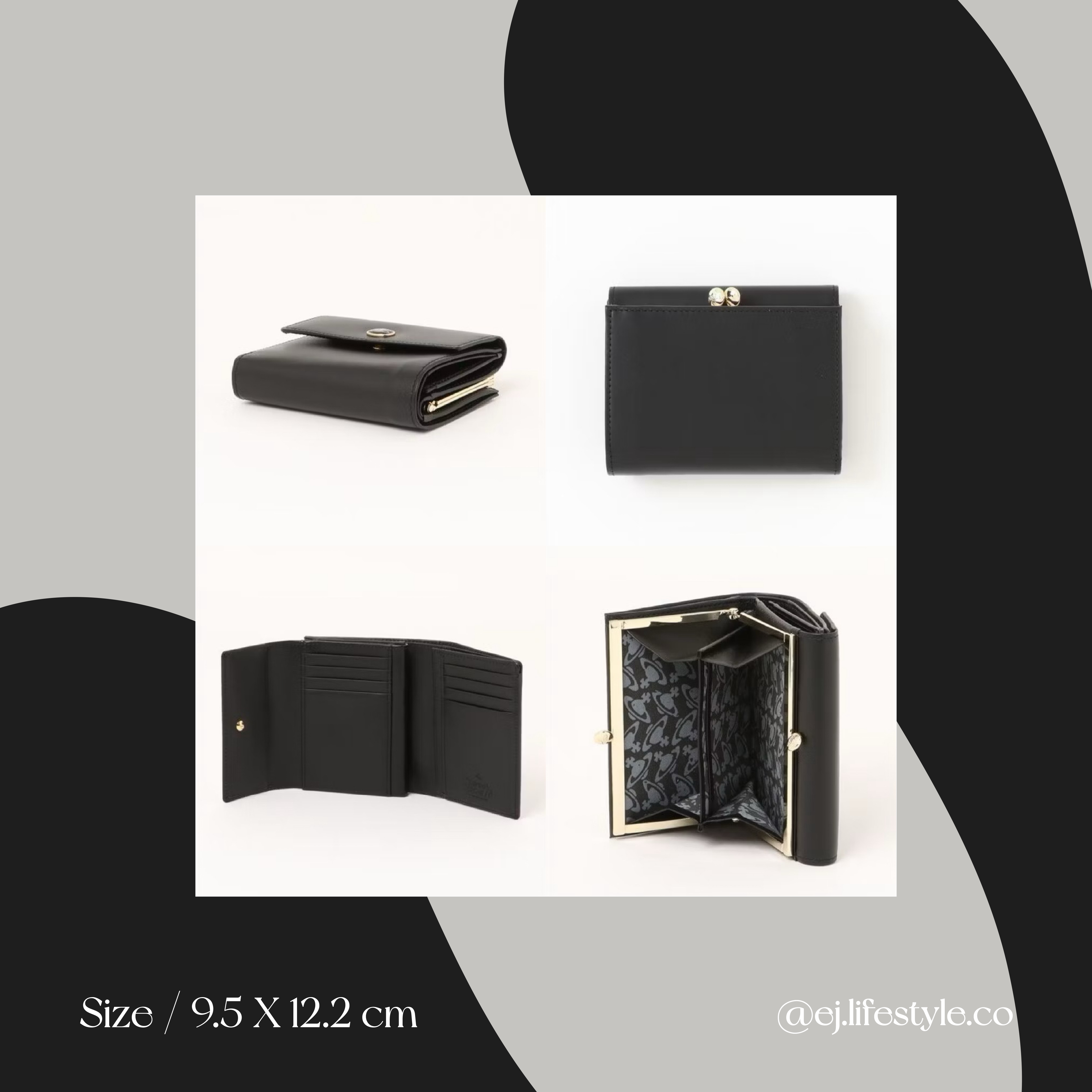 日本連線中🇯🇵 VIVIENNE WESTWOOD CLASP 口金三折皮夾 短夾 西太后 星球 復古徽章LOGO  / 預購