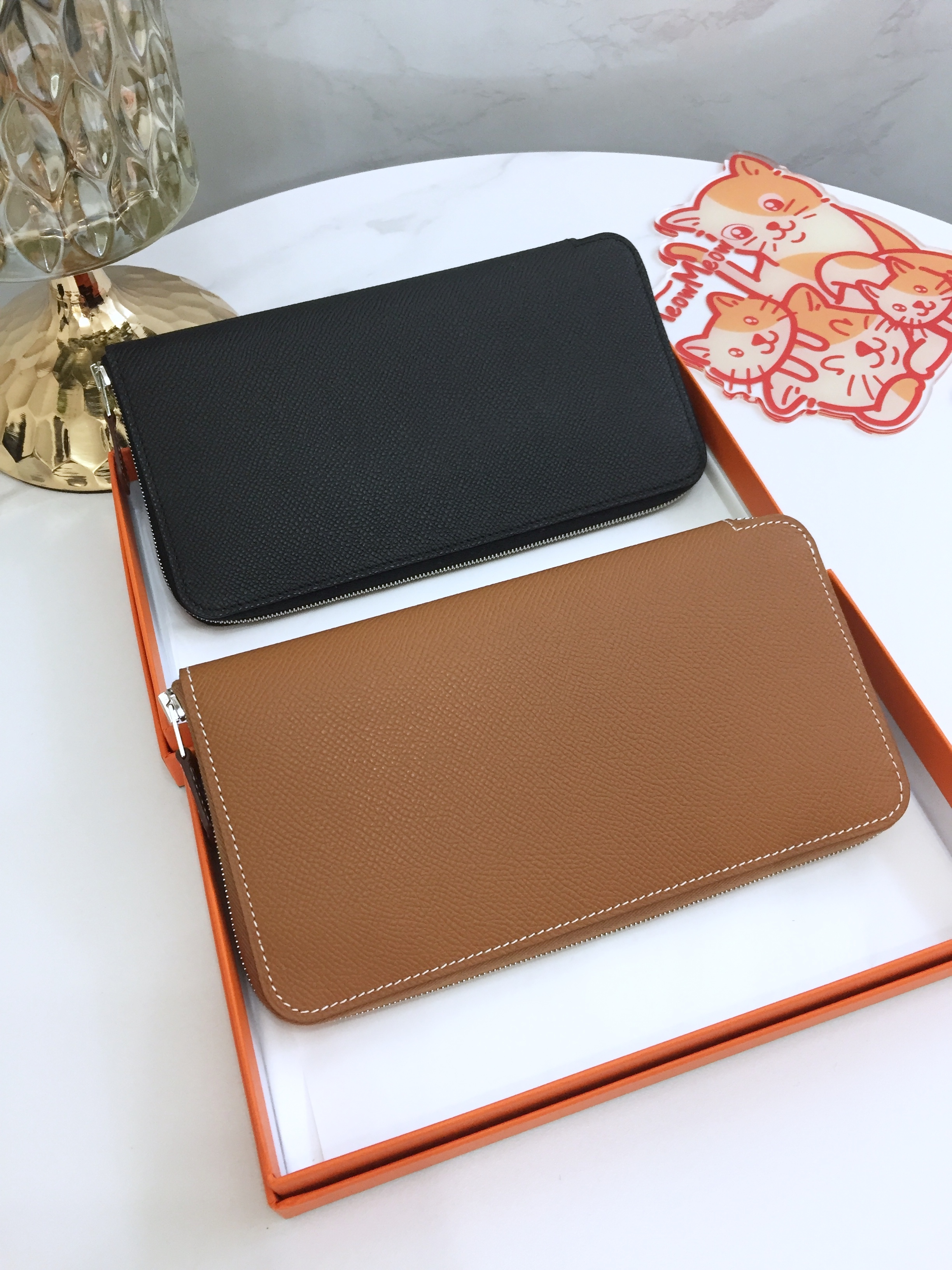 Hermes Silkin長 銀包