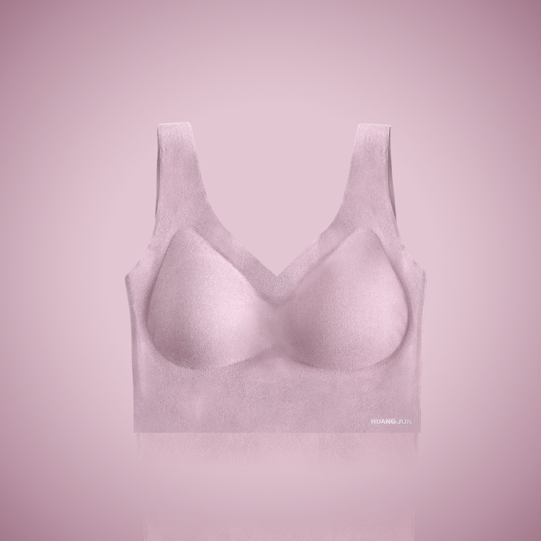 倍暖絨BRA短版背心-丁香紫