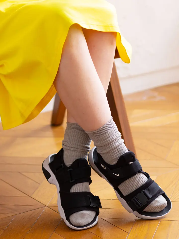 [現貨優惠] 靴下屋【定番】2×2 羅紋棉質中筒襪